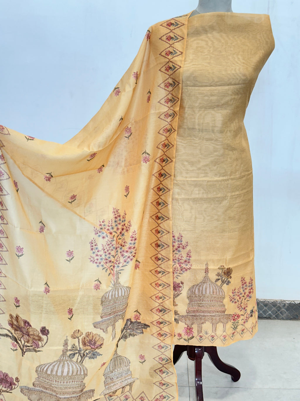 Mul Chanderi Suit Set