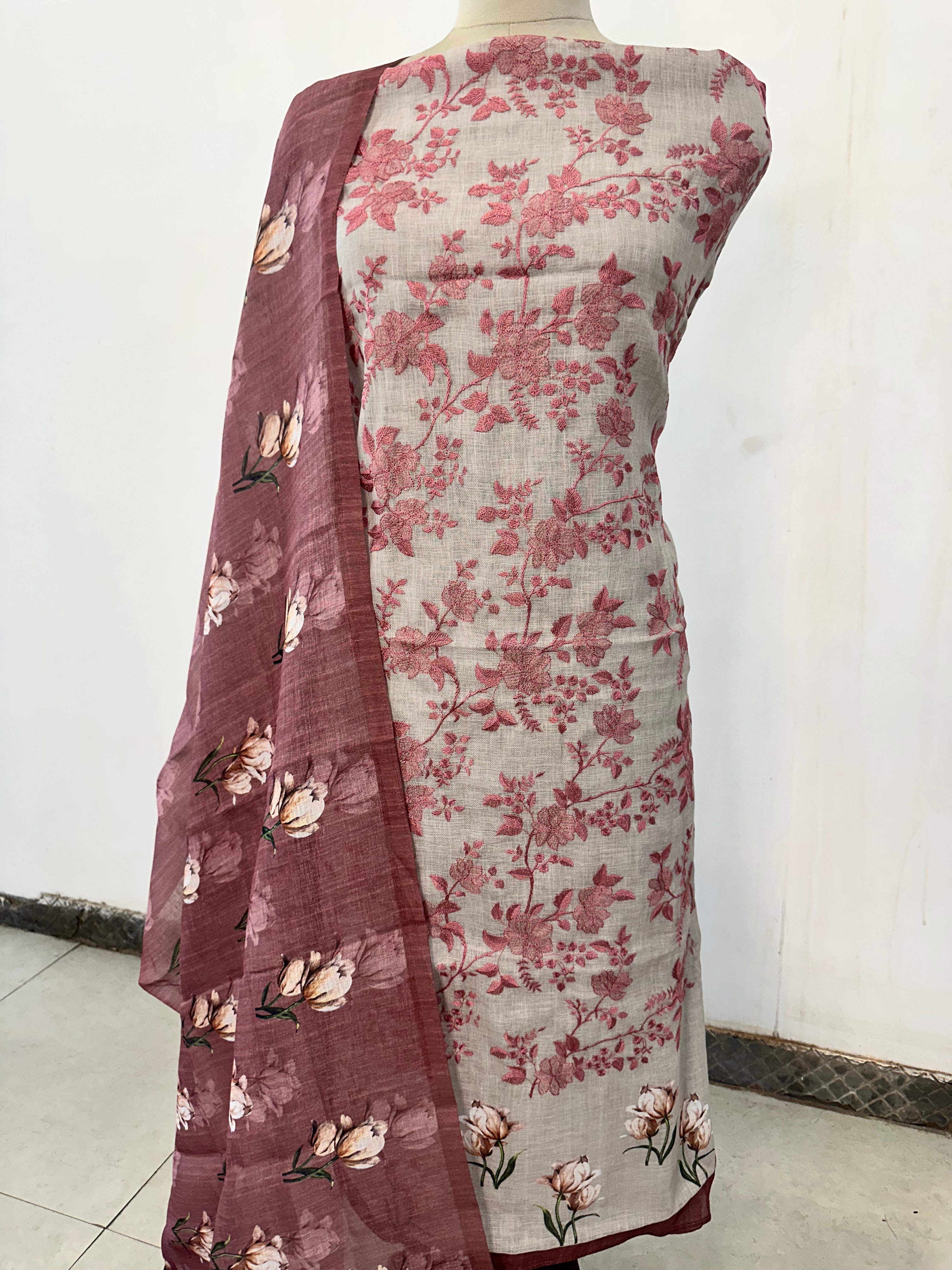 Roses and Leaves Suit Set