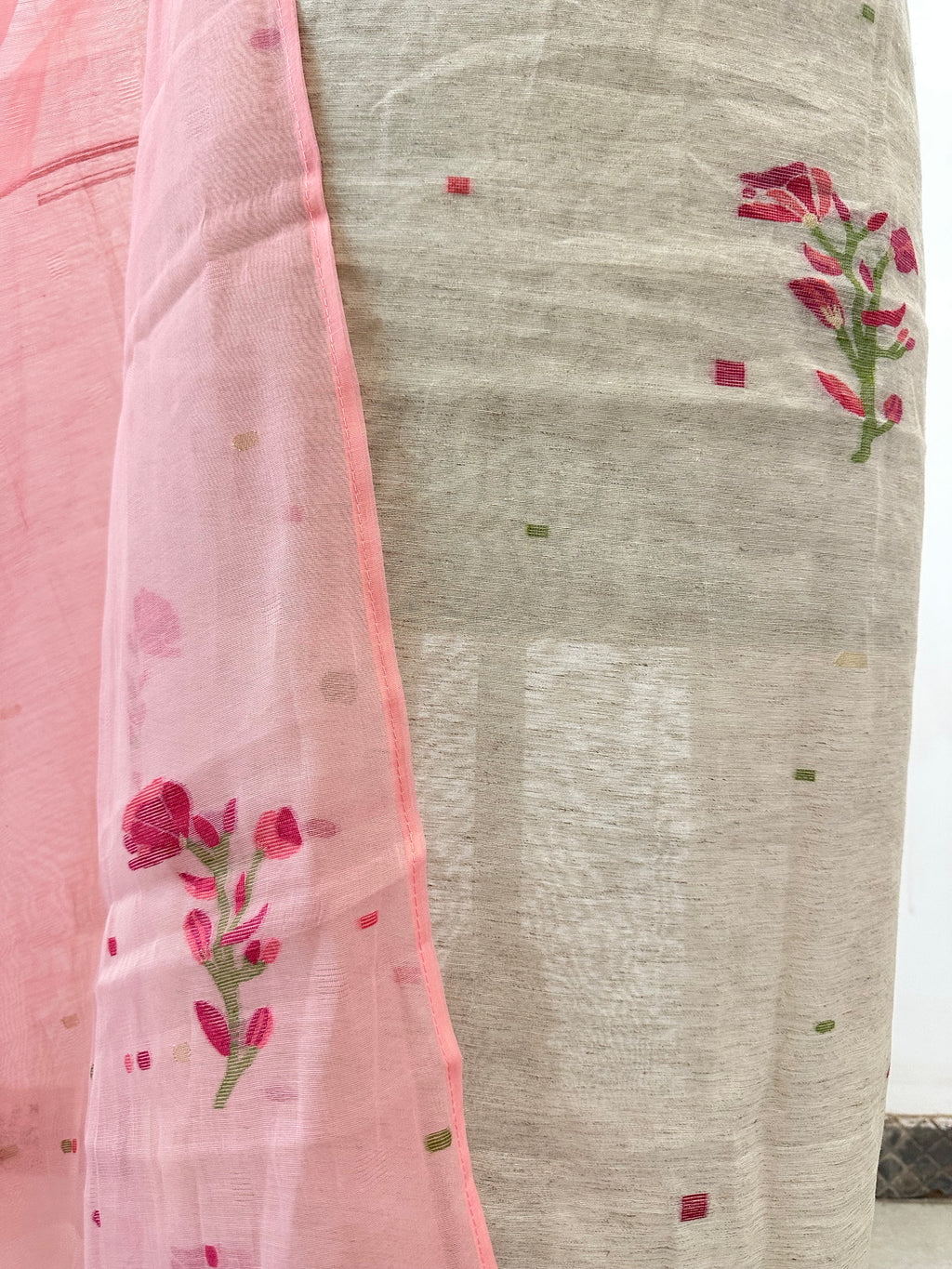 Pink and Beige Suit Set