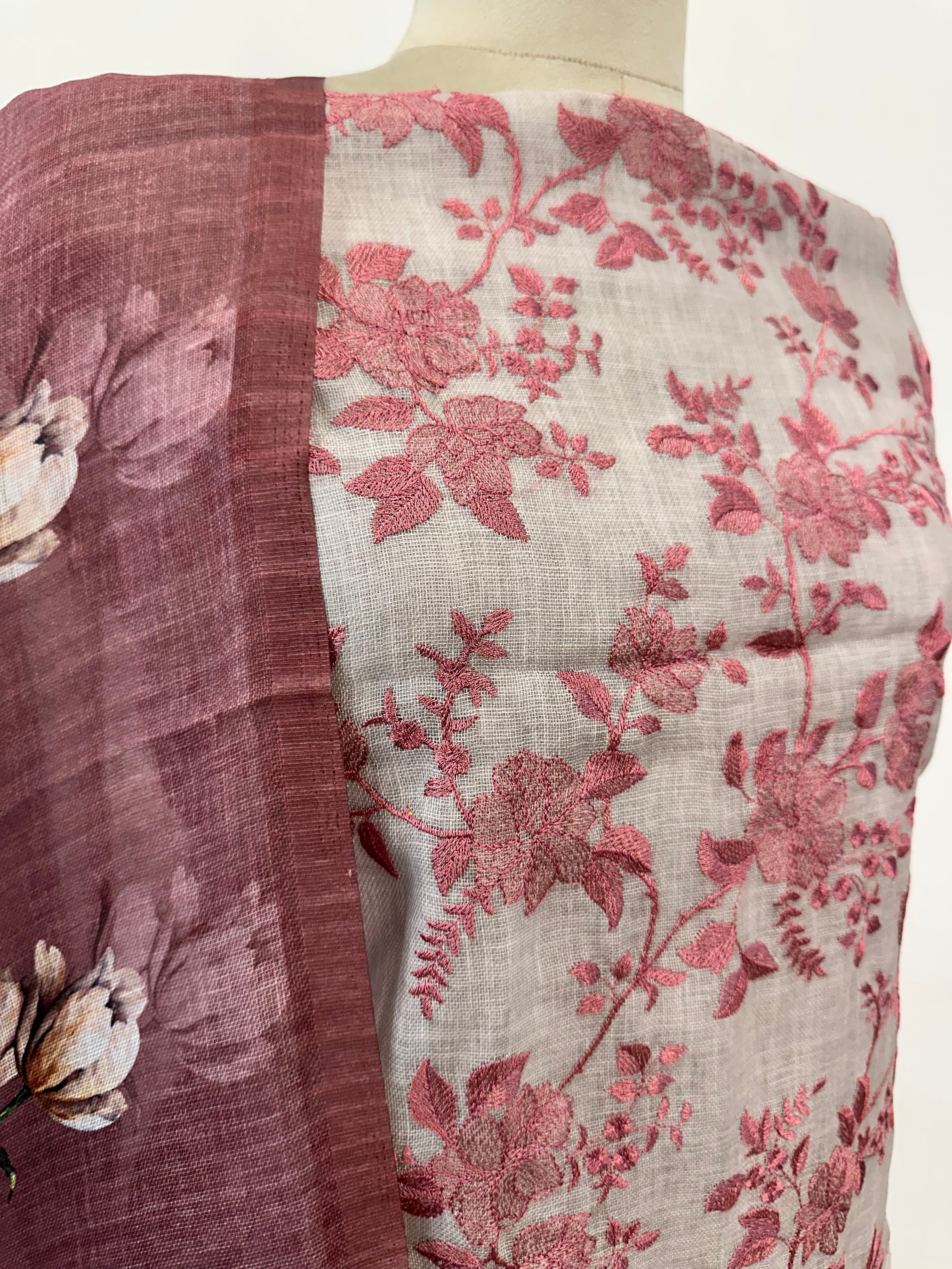Roses and Leaves Suit Set