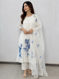 Azure Blossom 3-Piece Suit