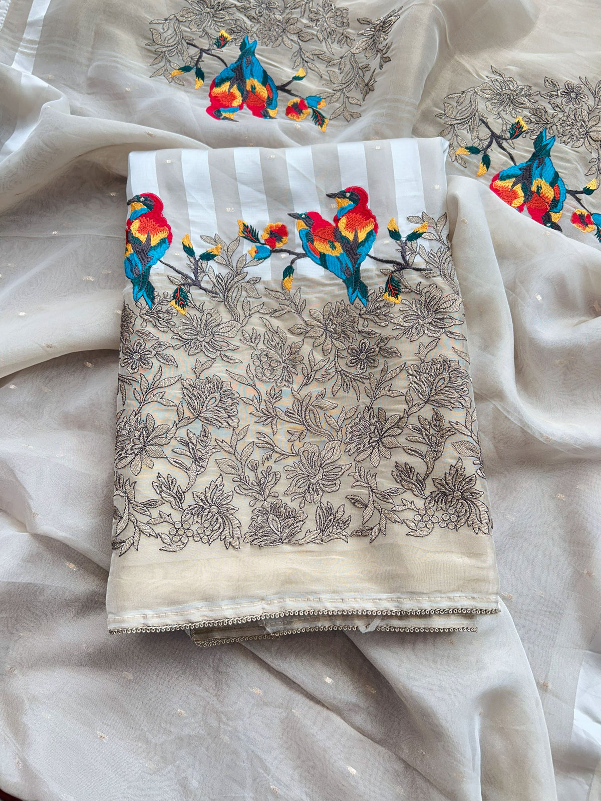 Golden Kingfisher Unstitched Suit Set