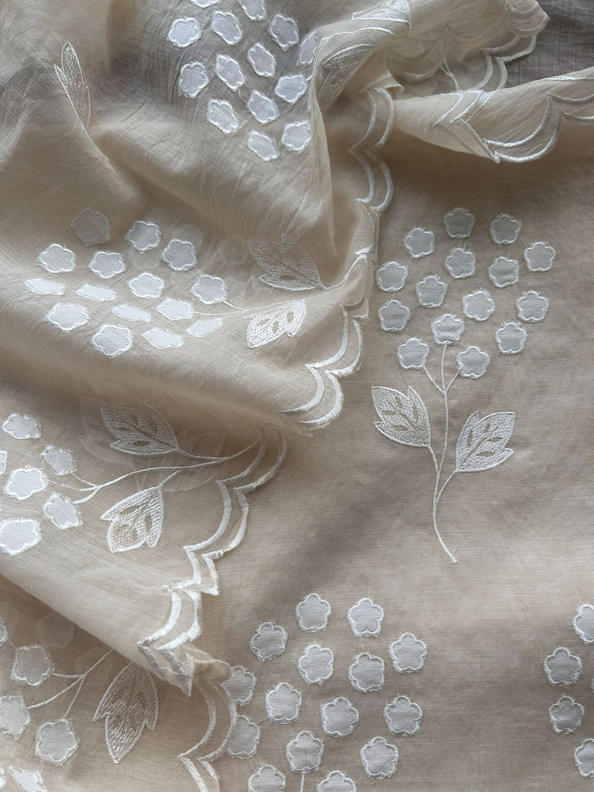 Elegant Floral Embroidered Suit
