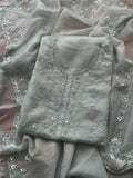 Pearl Mist Embroidered Suit