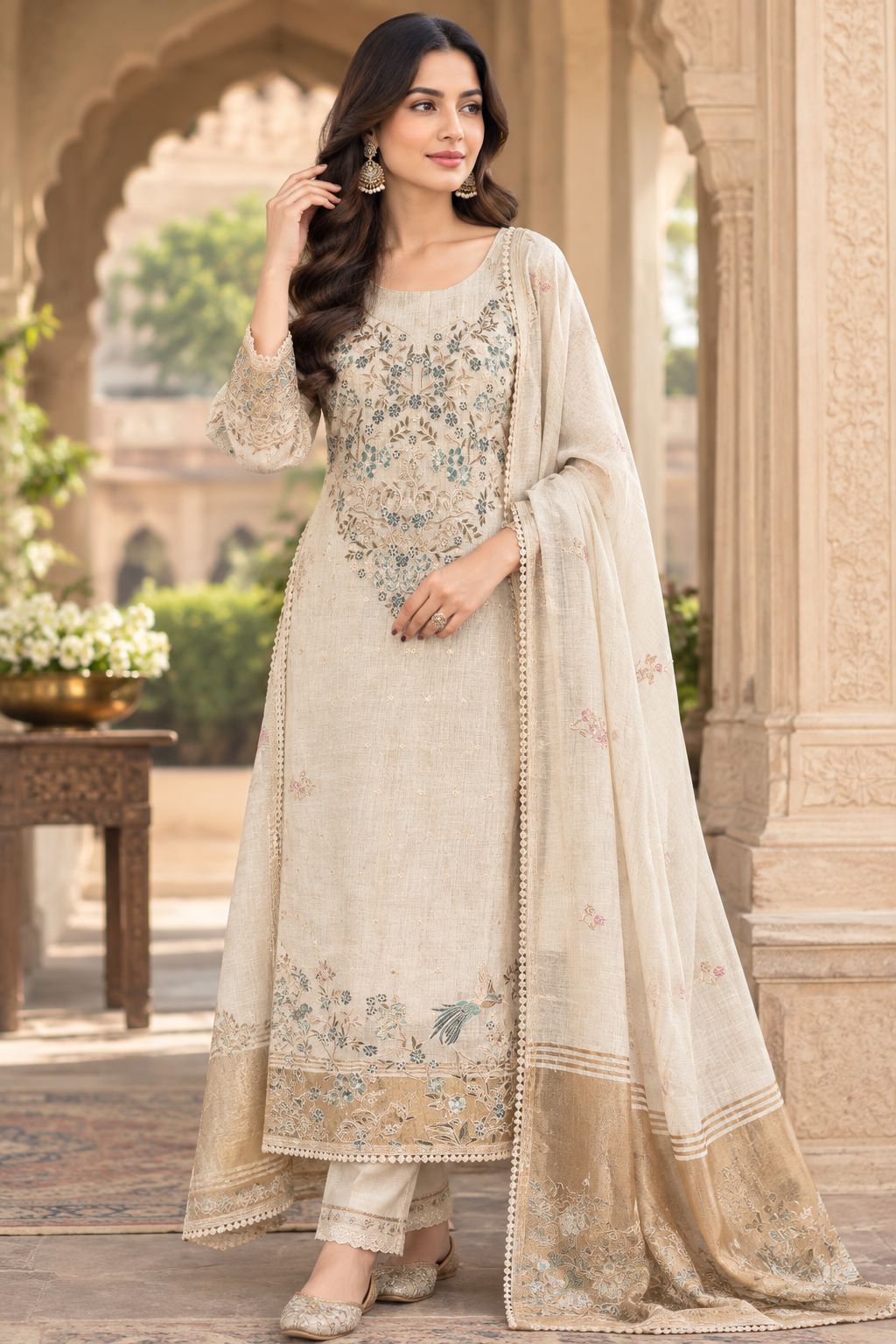 Botanical Grace Unstitched Suit