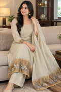 Ivory Swan Elegance Unstitched Suits